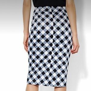 NY & Co. Gingham Pencil Skirt